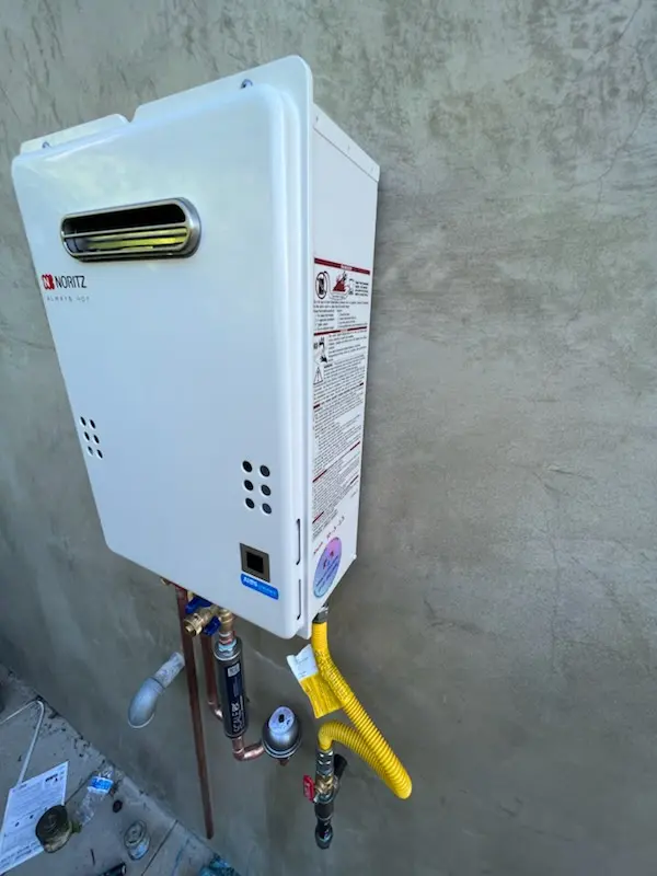 Tankless water heater installation for Candia homes